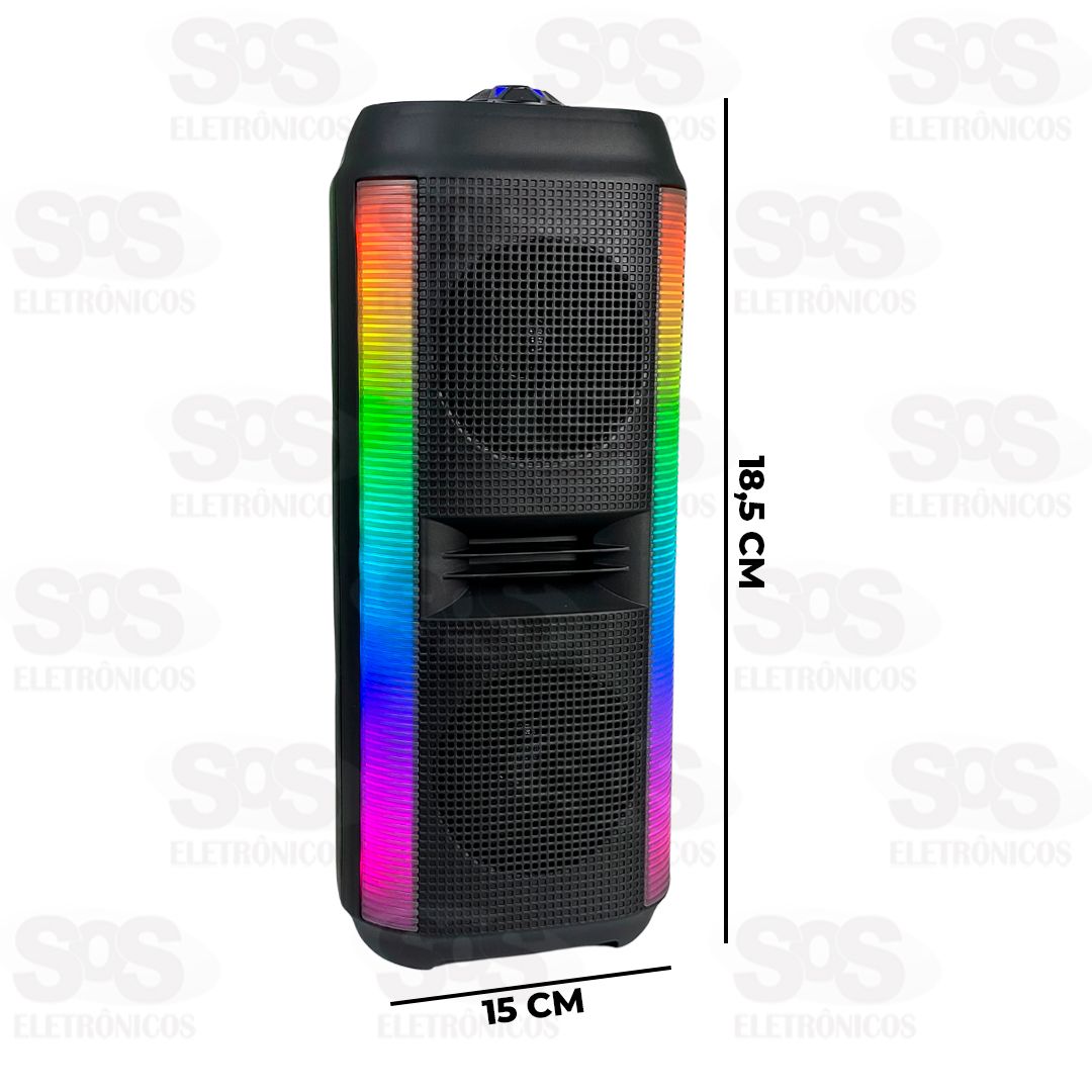 Caixa De Som 30W Bluetooth/TWS/FM Com Luzes RGB Altomex AL-3938