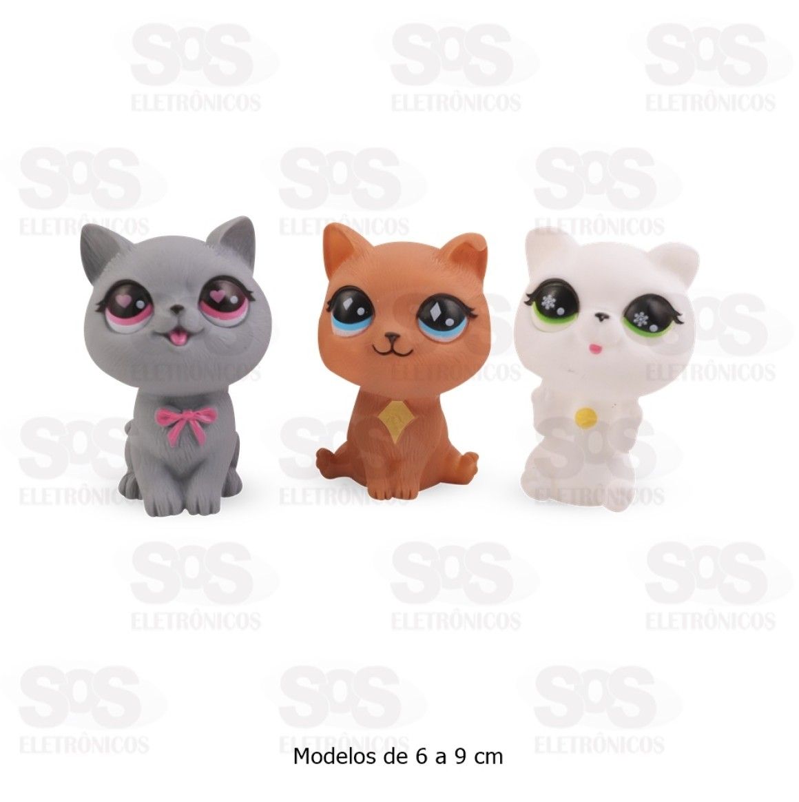 Baby Gatinhos Vinil Com 3 Unidades Hora Do Banho 4123