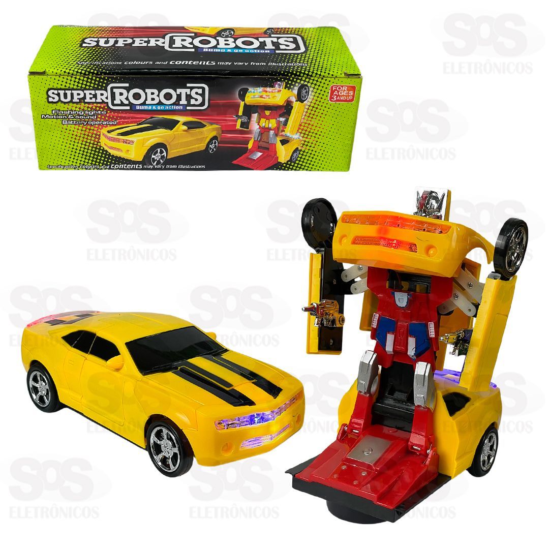 Carro Transformers Camaro Amarelo 