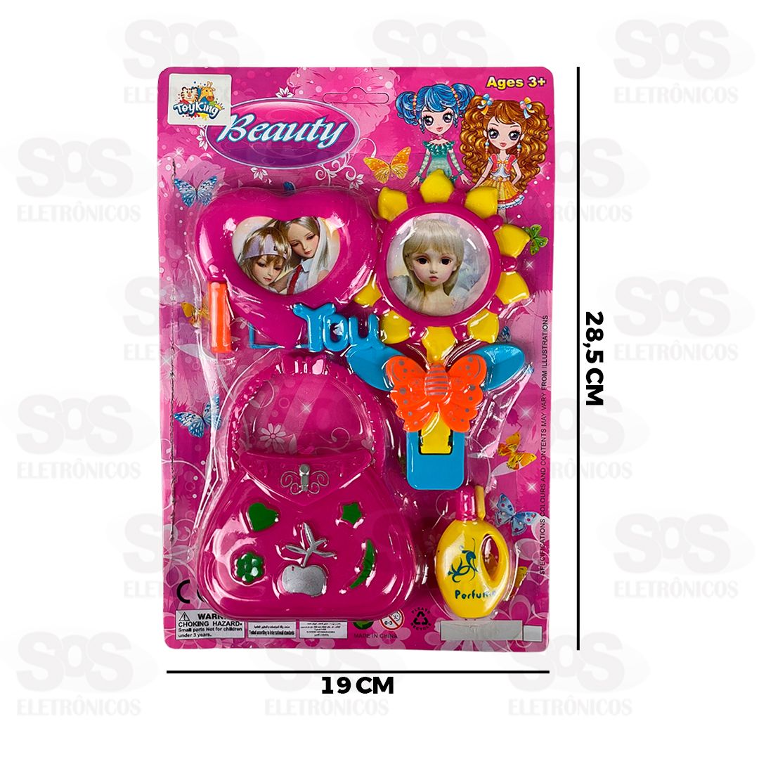 Kit De Beleza Patricinha Com 4 Peas Toy King TK-AB5050