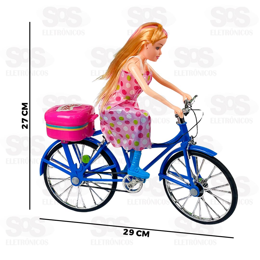 Boneca Tamara Ciclista Com Luzes e Sons Toy King TK-2383