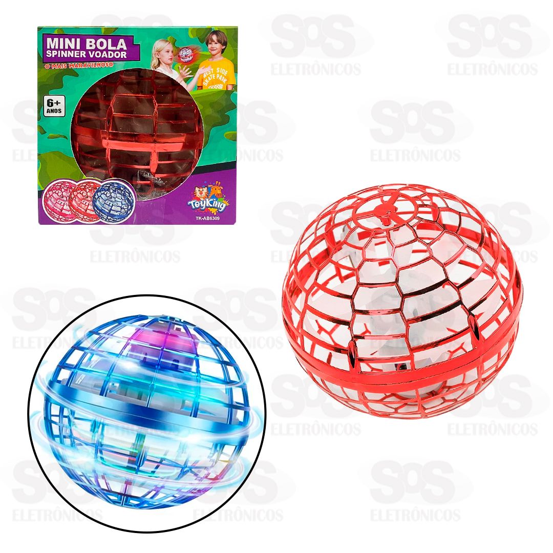 Mini Bola Spinner Voadora Com Luzes Toy King TK-AB6309