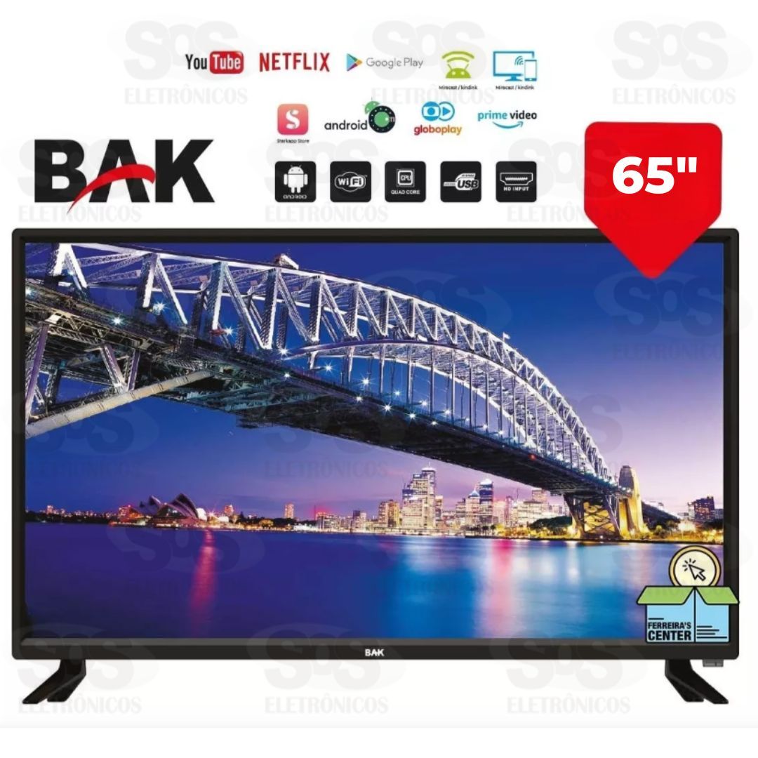 Smart TV HD LED 65 Polegadas BK-6500SMART 