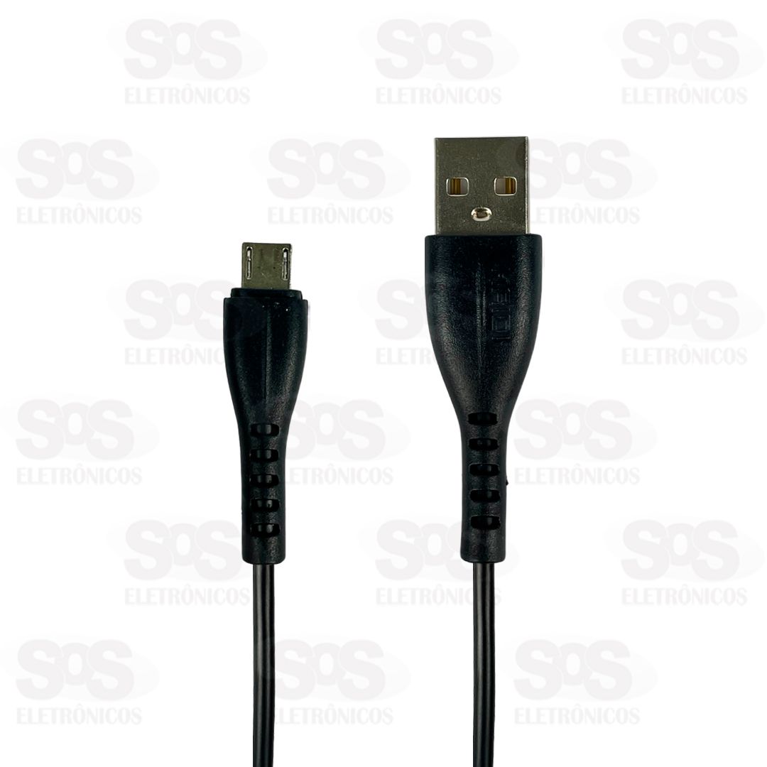 Cabo De Carregamento USB Para Micro V8 1 Metro Kaidi KD-22M