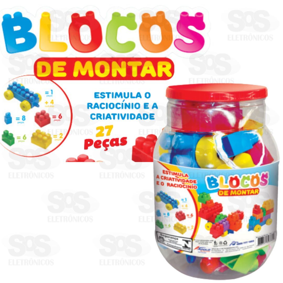 Blocos De Montar 27 Peas Grande Apolo 910