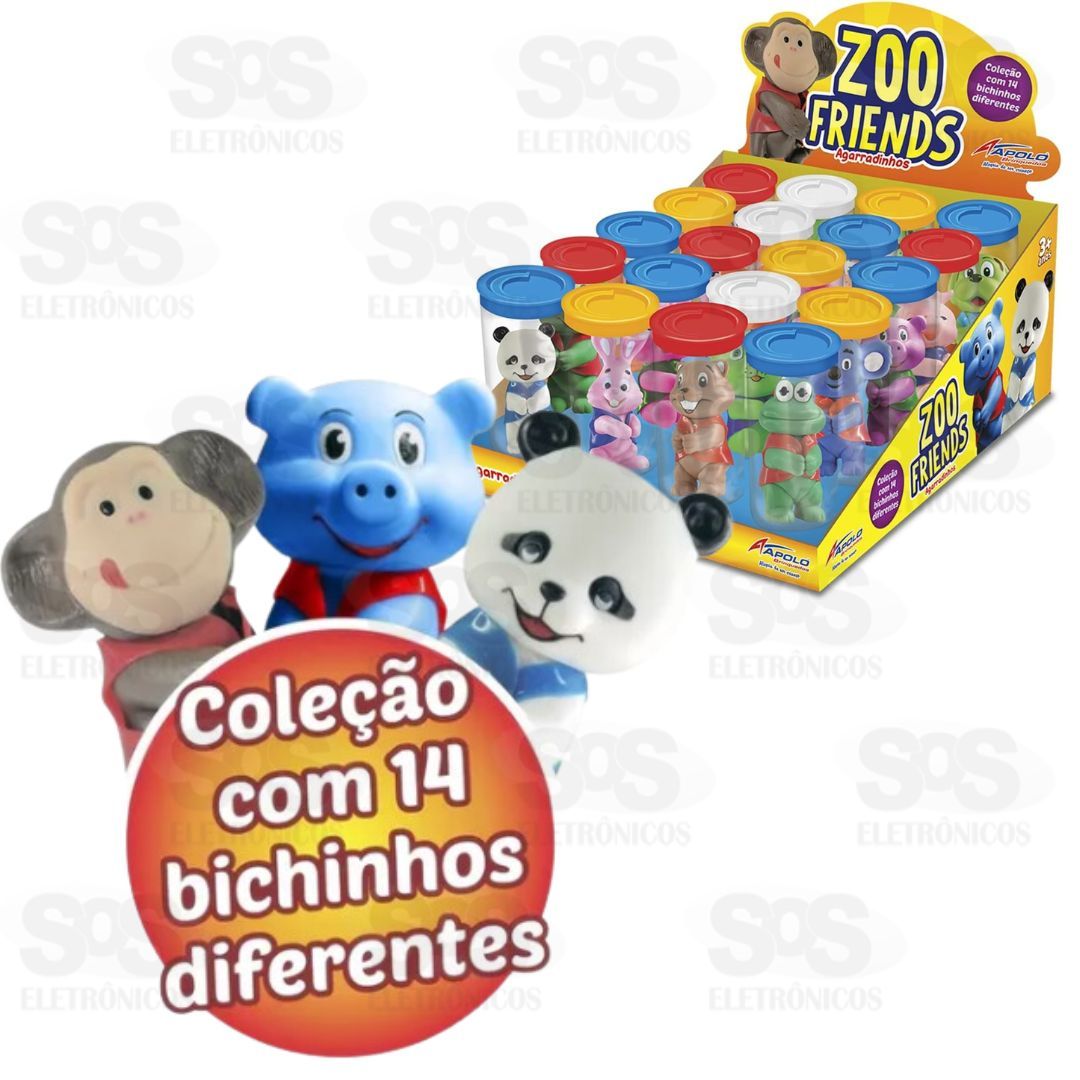 Boneco Agarradinho Zoo Friends Sortidos Apolo 966