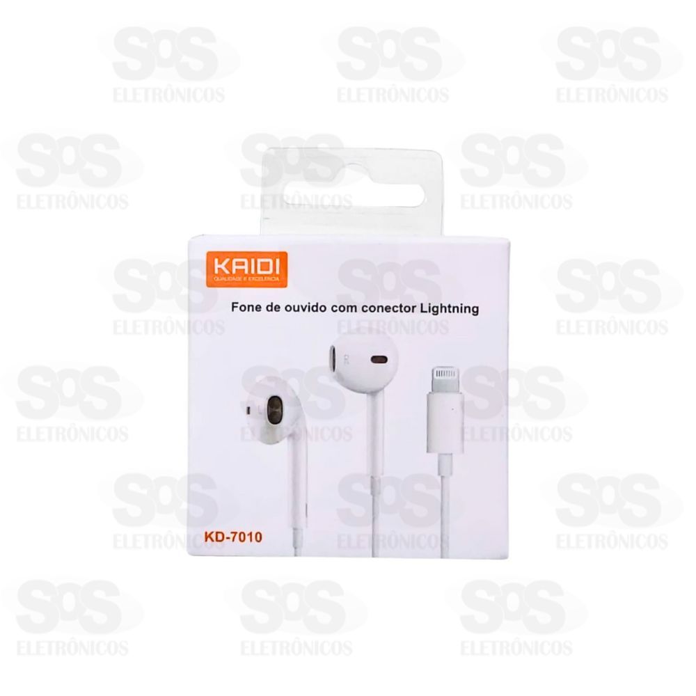 Fone Auricular Com Microfone IPhone Kaidi KD-7010