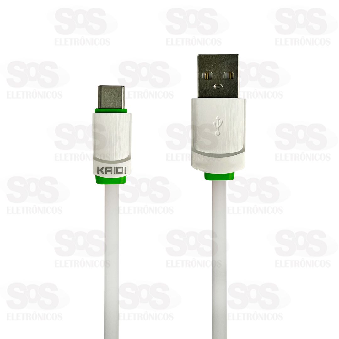 Cabo De Carregamento USB Para Type C 1 Metro Kaidi KD-TC30