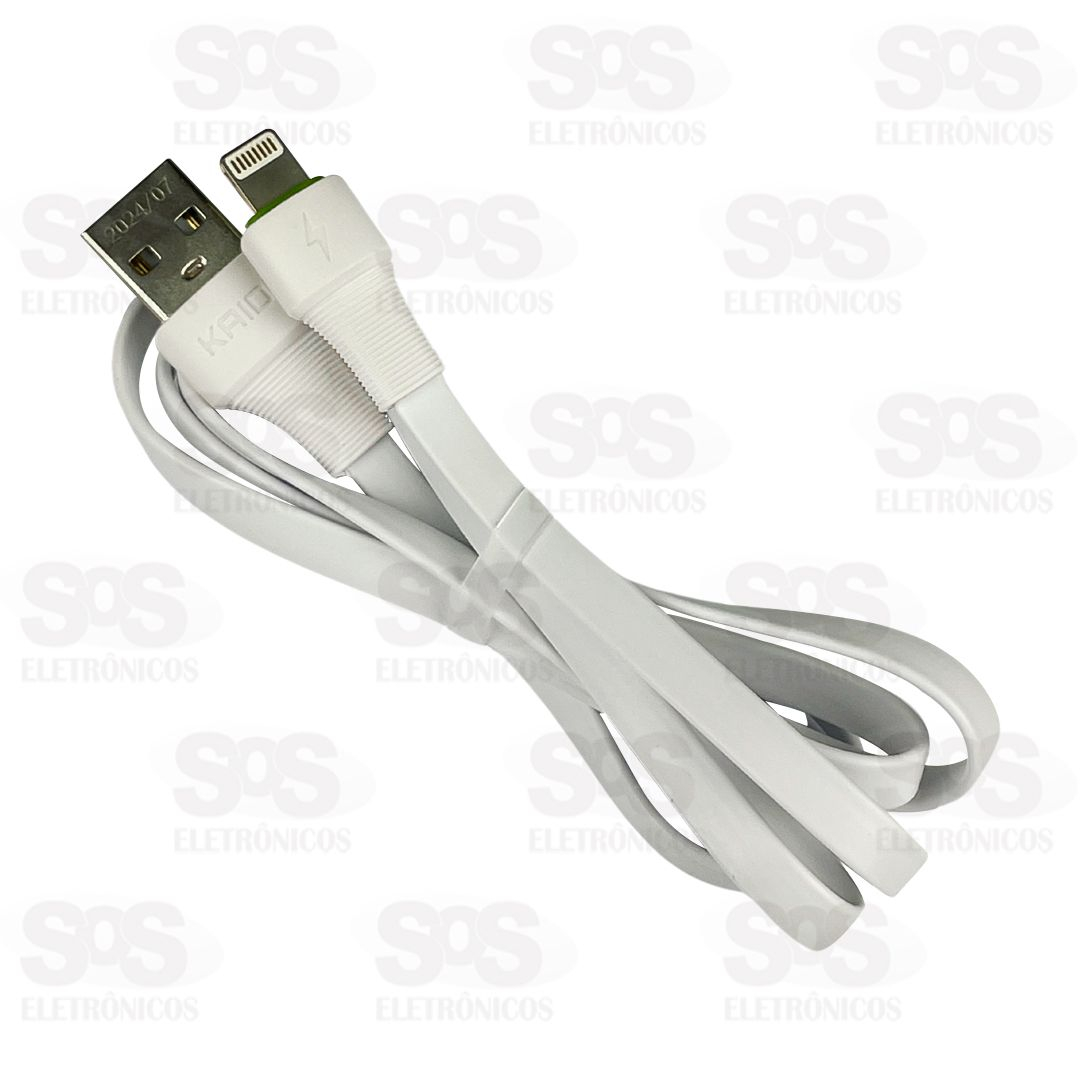 Cabo De Carregamento USB Para Lightning 2 Metros Kaidi KD-331A