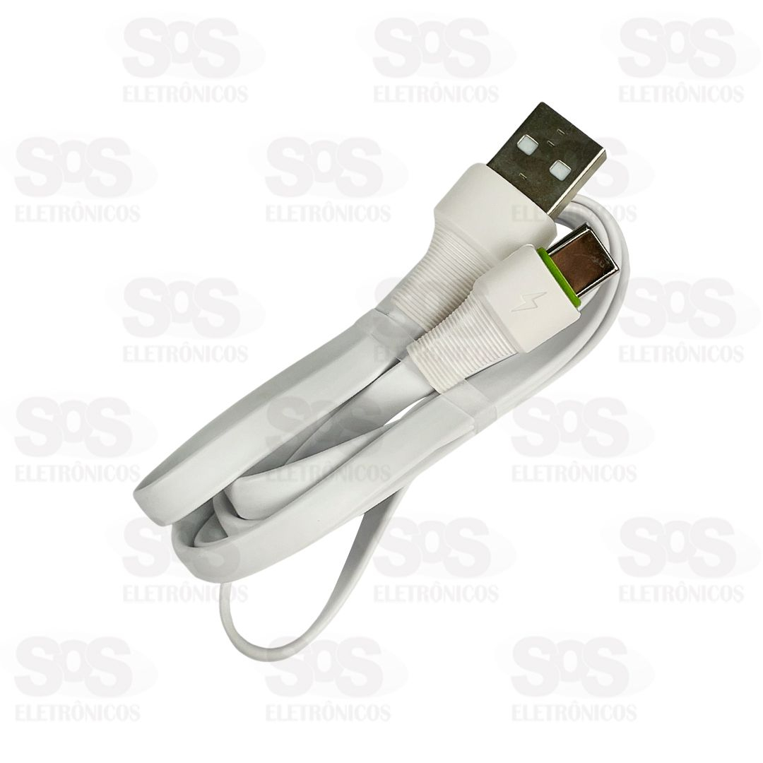 Cabo De Carregamento USB Para Type C 2 Metros Kaidi KD-331C