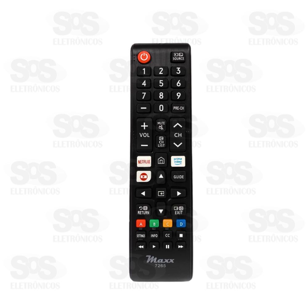 Controle Remoto Samsung Globo Play e Prime Vdeo Maxx 7265