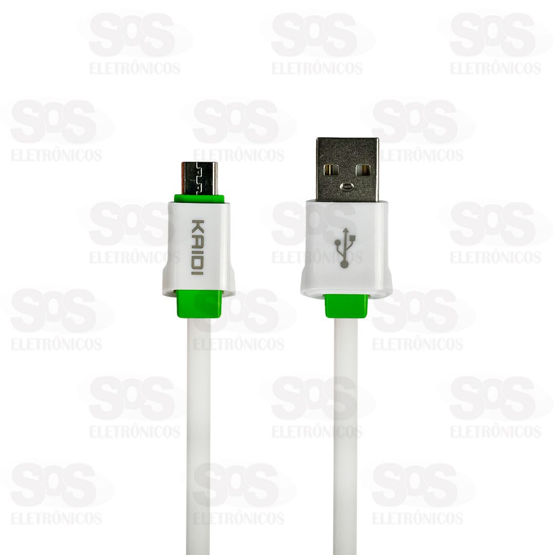 Cabo De Carregamento USB Para Micro V8 3 Metros Kaidi KD-330M