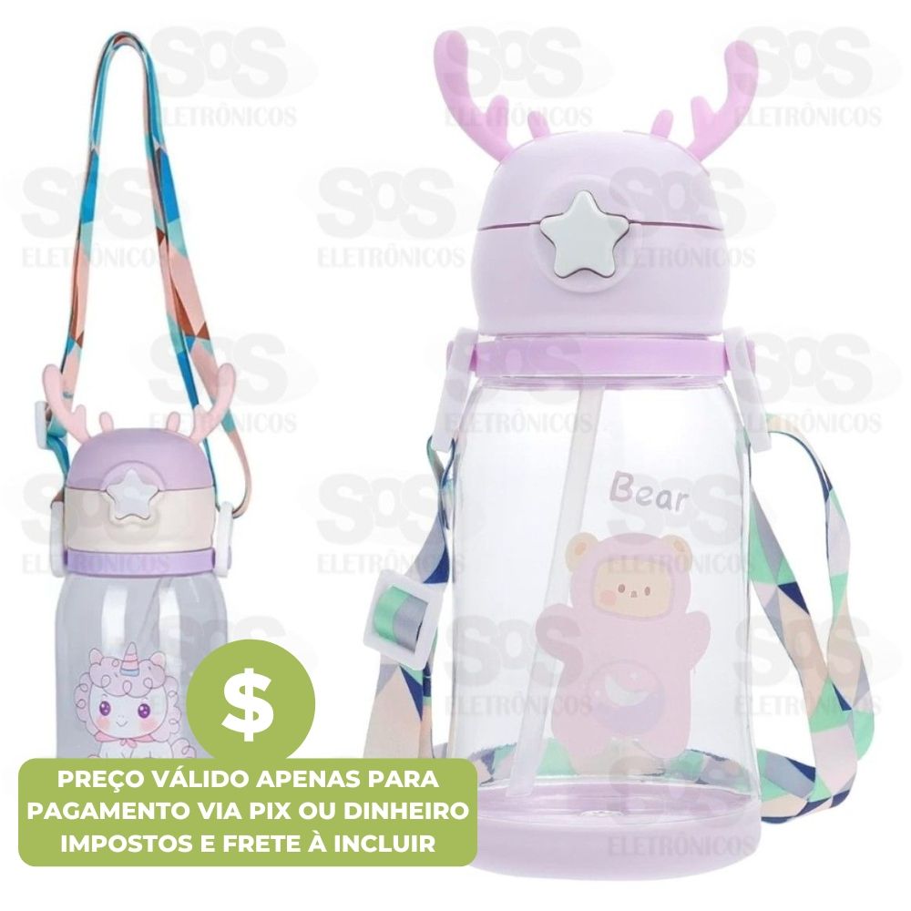 Garrafa Infantil Personalizvel Squeeze Alce