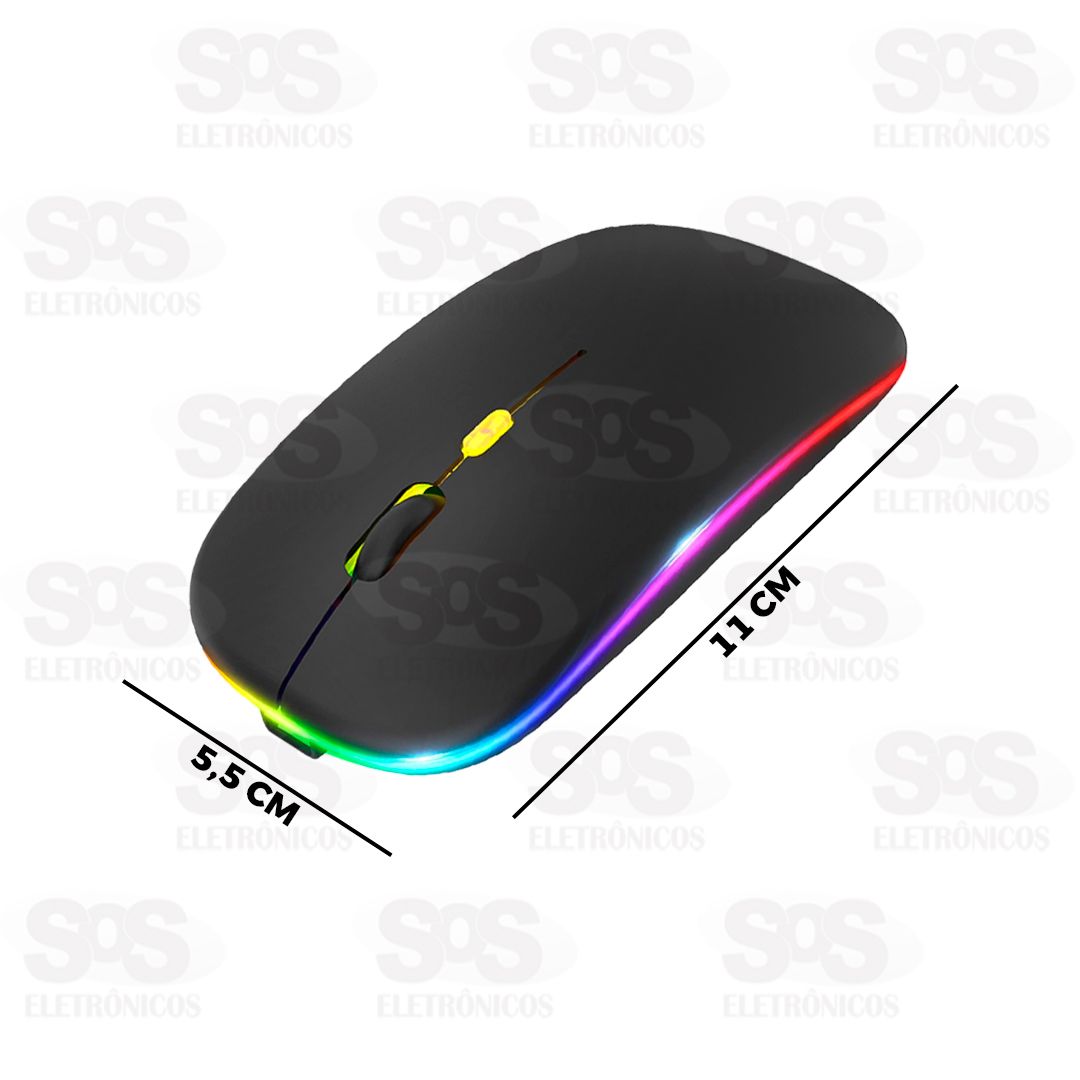 Mouse Sem Fio Recarregvel Com Antena e Bluetooth B-Max BM-615