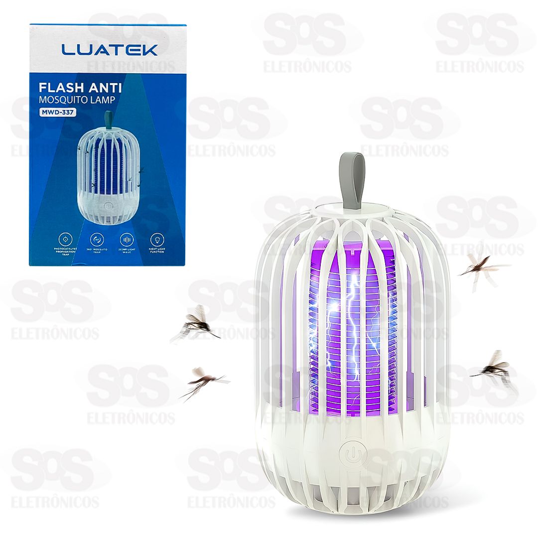 Lmpada Mata Mosquito 5W Recarregvel Luatek MWD-337