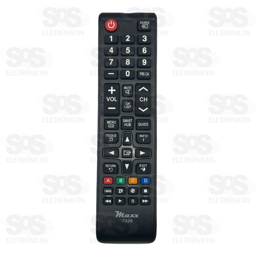 Controle Remoto Samsung Smart Tv Tecla Futebol Maxx 7028