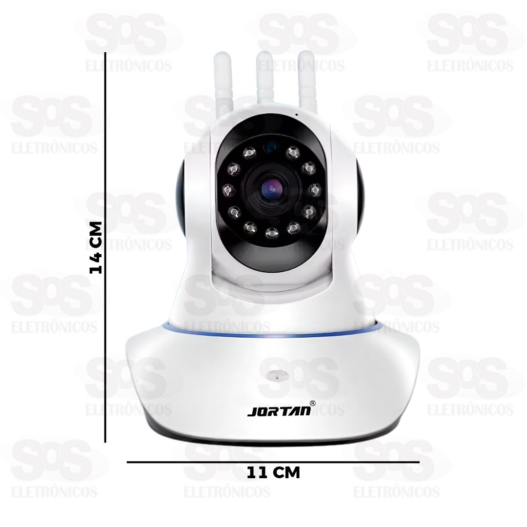 Cmera De Segurana Inteligente Wi-Fi 3 Antenas Jortan JTZ-160B-3B