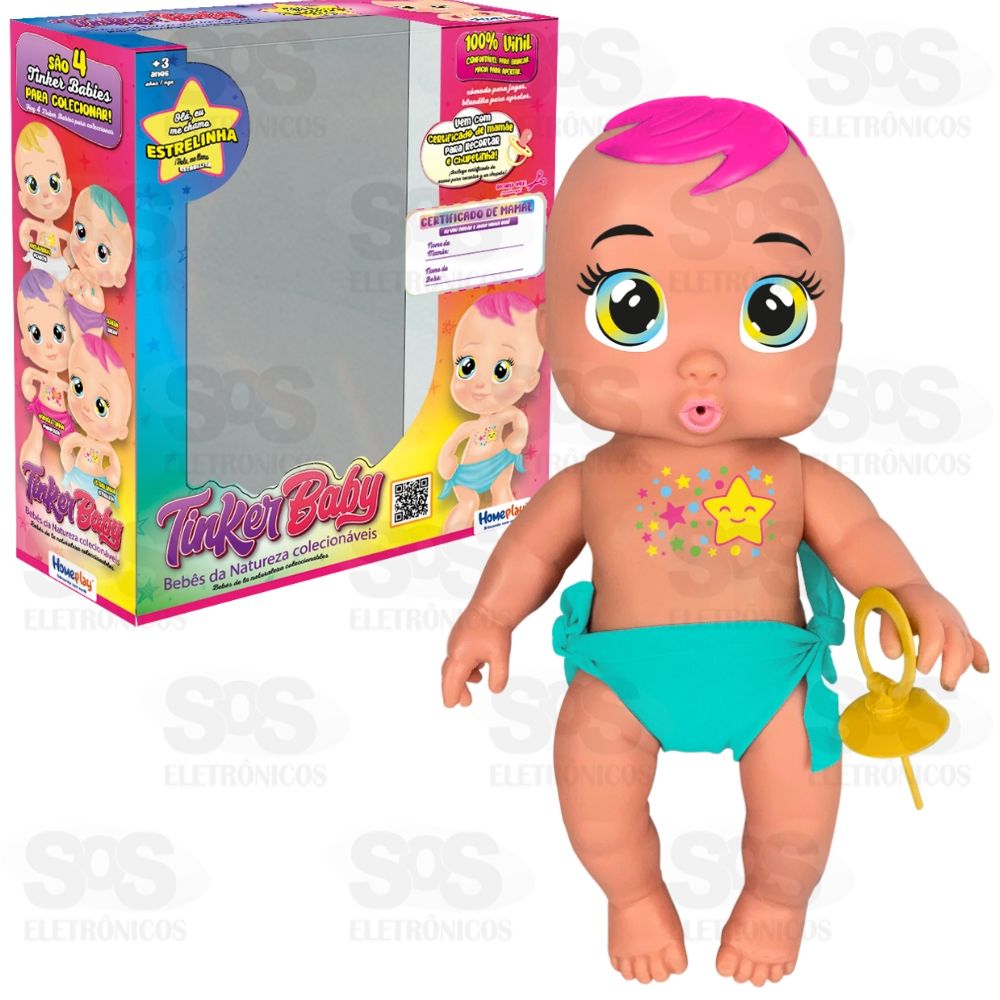 Boneca Tinker Baby com Cheirinho Surpresa em Vinil 3141