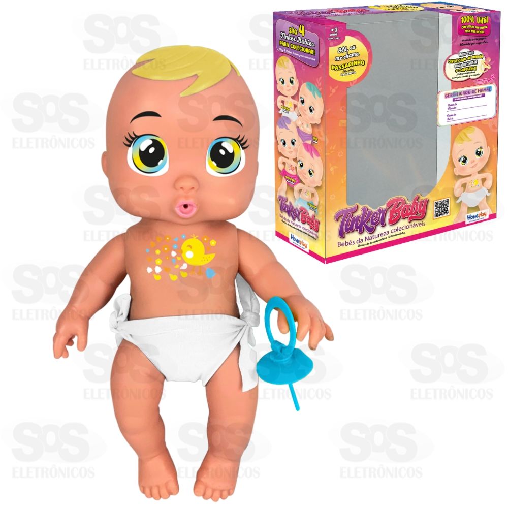 Boneca Tinker Baby com Cheirinho Surpresa em Vinil 3141