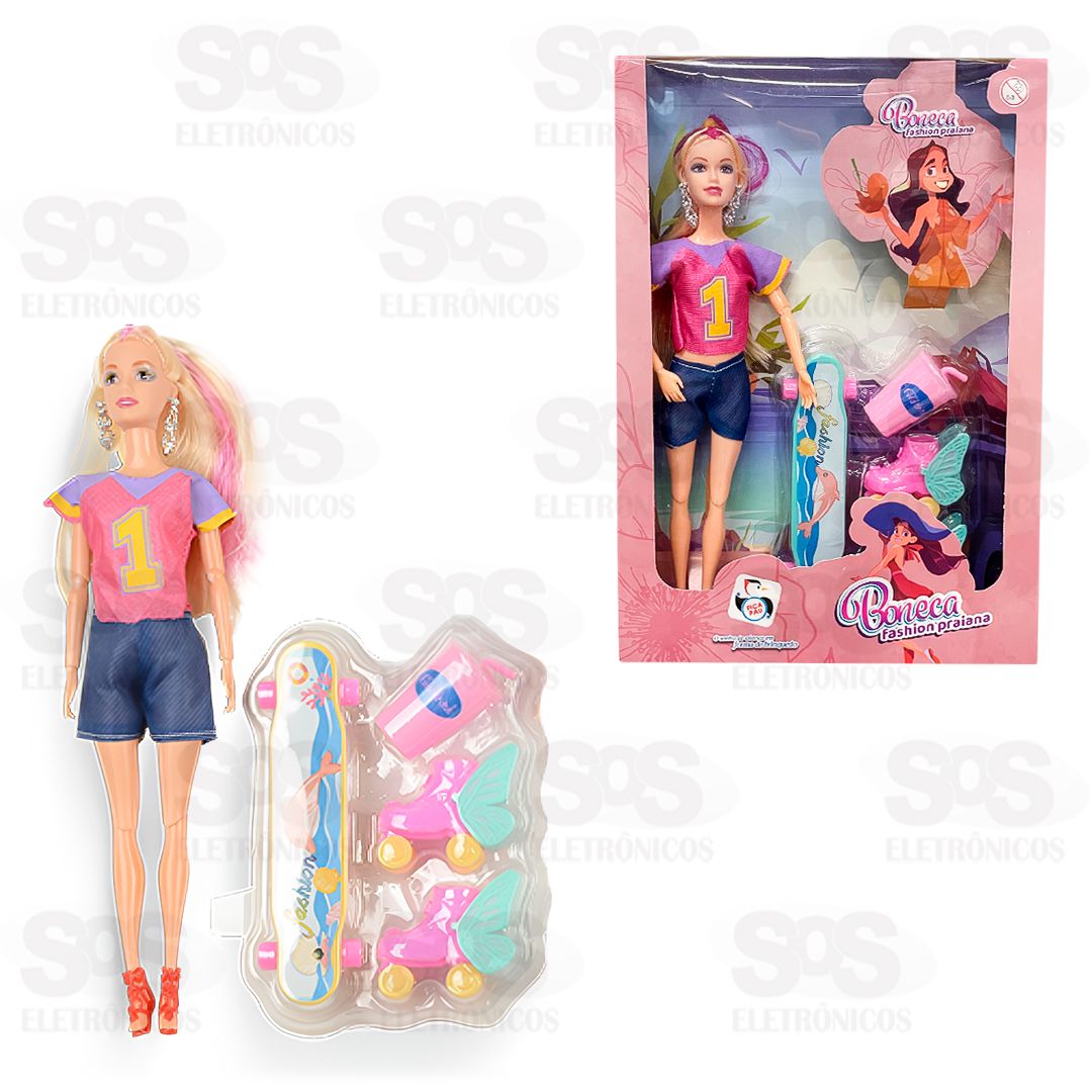 Boneca Fashion Praiana Skatista Pica Pau PI4498