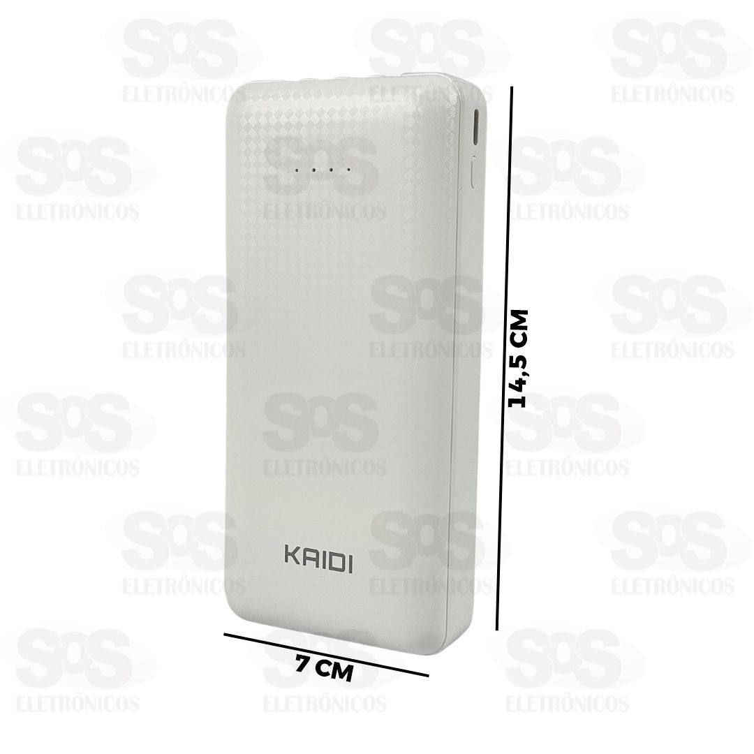 Carga Extra 20.000mAh Com 4 Interfaces Kaidi KD-955