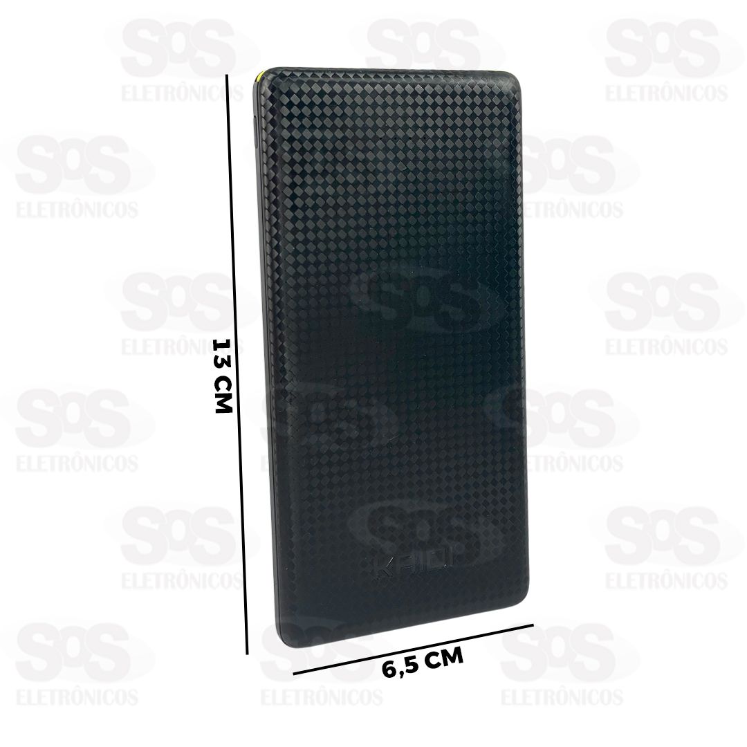 Carga Extra 5.000mAh Com 3 Interfaces Kaidi KD-952