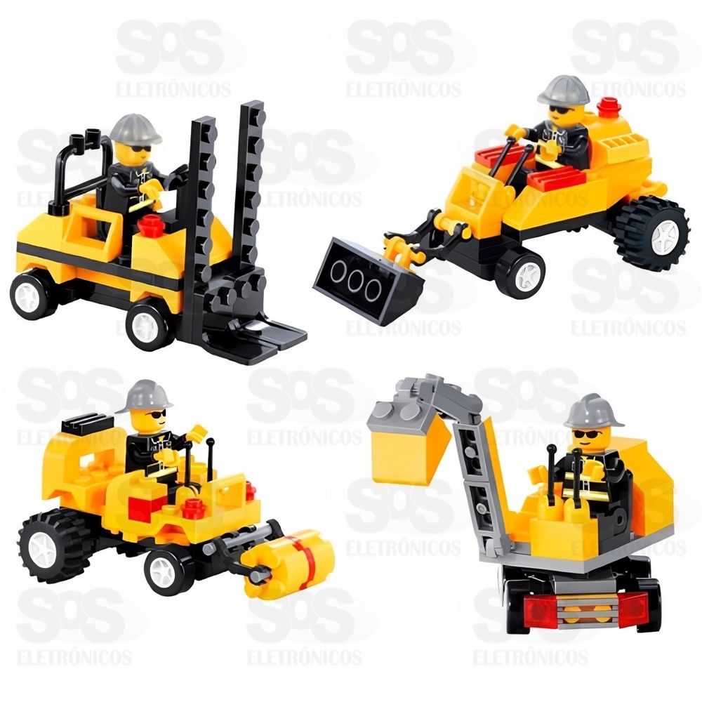 Brinquedo de Montar Construo 4 Modelos Sortidos Toy King TK-AB7854