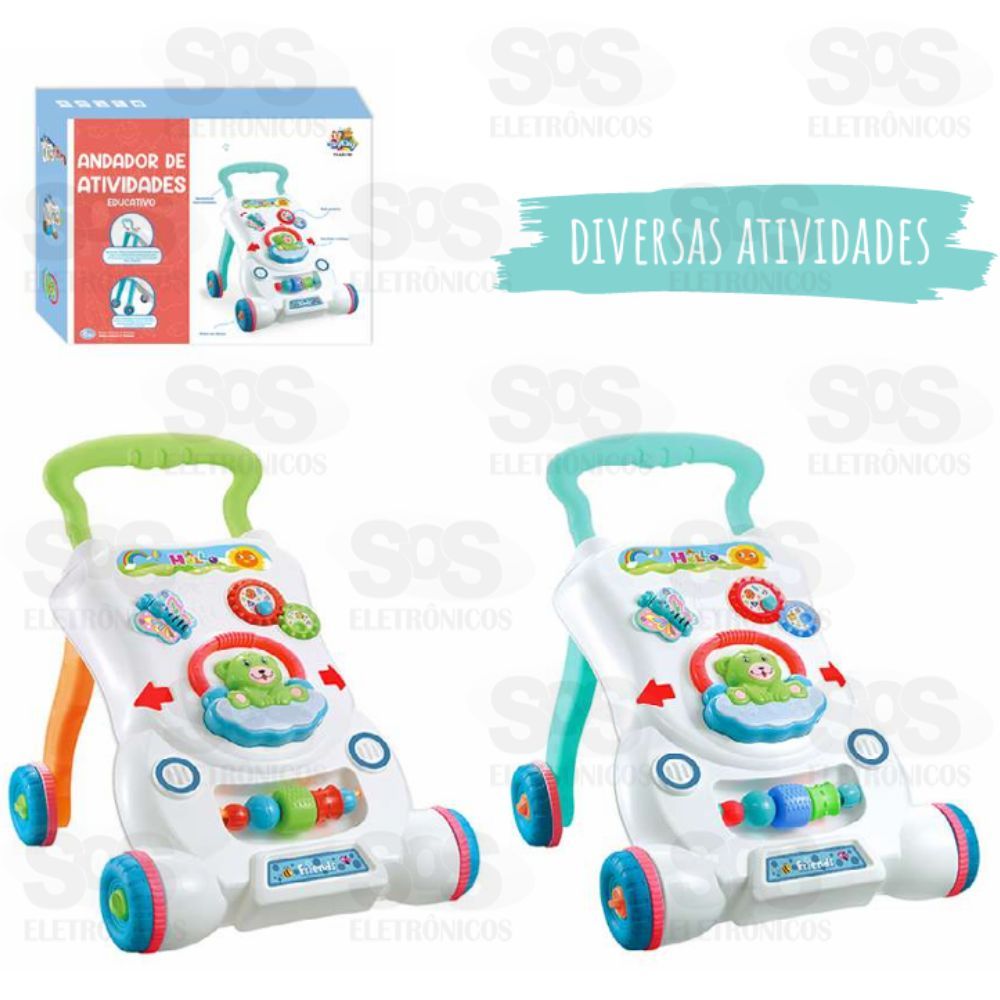 Andador Interativo Educativo Luz e Som Toy King  TK-AB3180