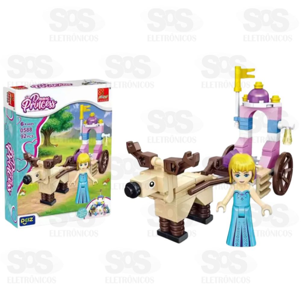 Bloco de Montar Princesas 90 Peas Modelos Sortidos Toy King TK-AB7864