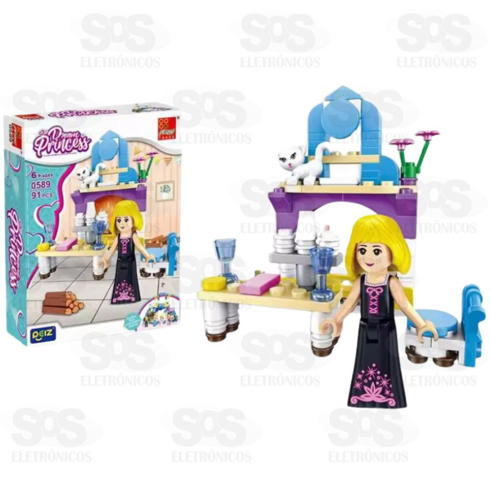 Bloco de Montar Princesas 90 Peas Modelos Sortidos Toy King TK-AB7864