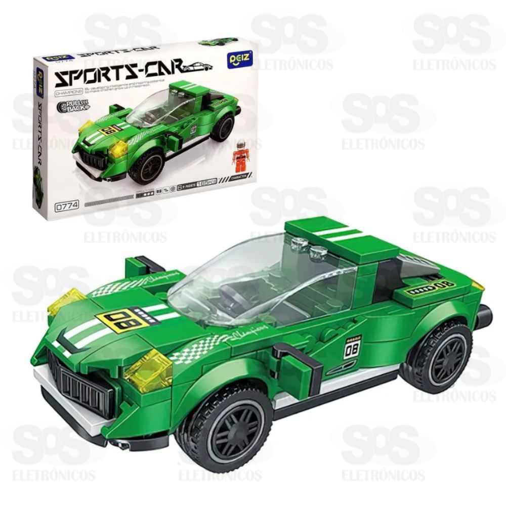 Bloco de Montar Sport Car Grande Modelos Sortidos Toy King TK-AB7870