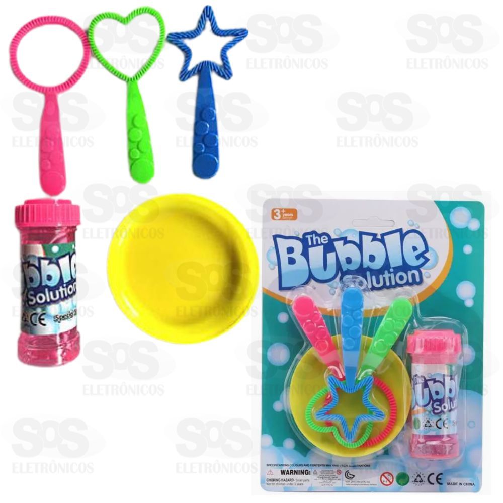 Kit Bolhas de Sabo Com Acessrios Toy King TK-AB7703