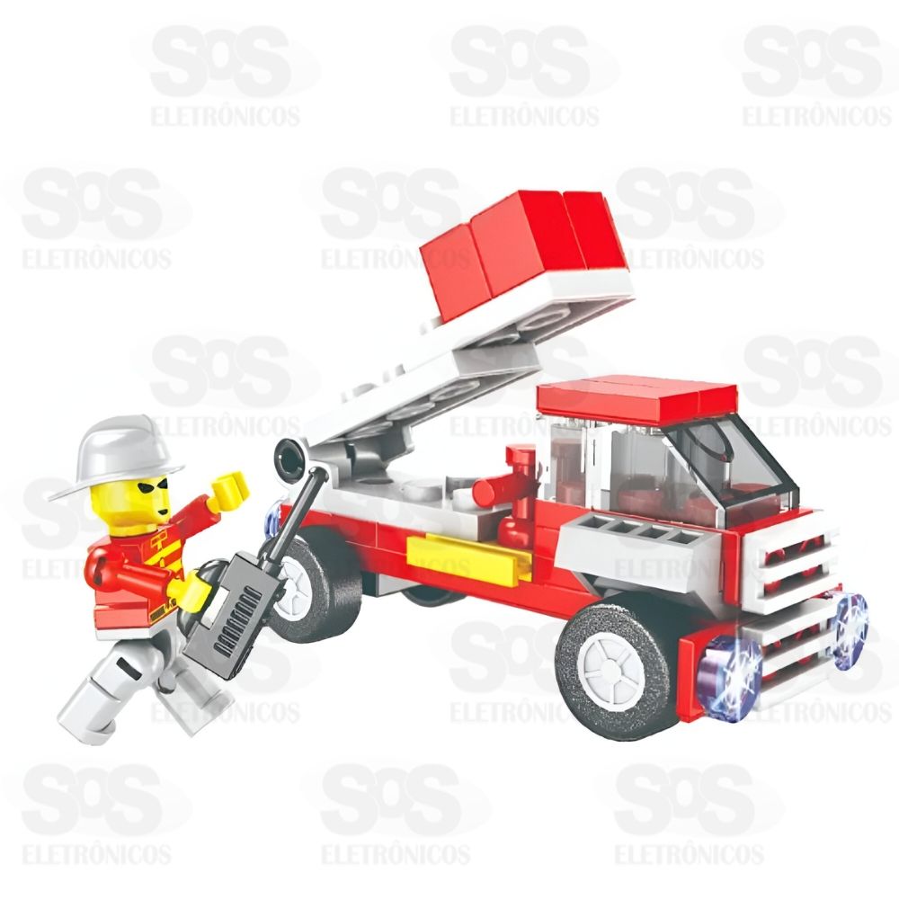 Bloco de Montar Bombeiros Modelos Sortidos Toy King TK-AB7868