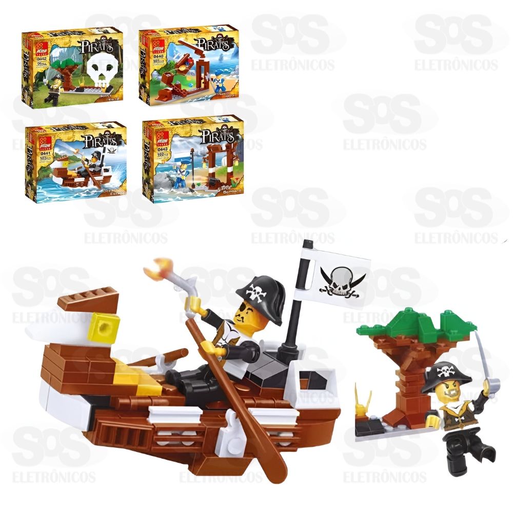 Bloco de Montar Piratas Modelos Sortidos Toy King TK-AB7859