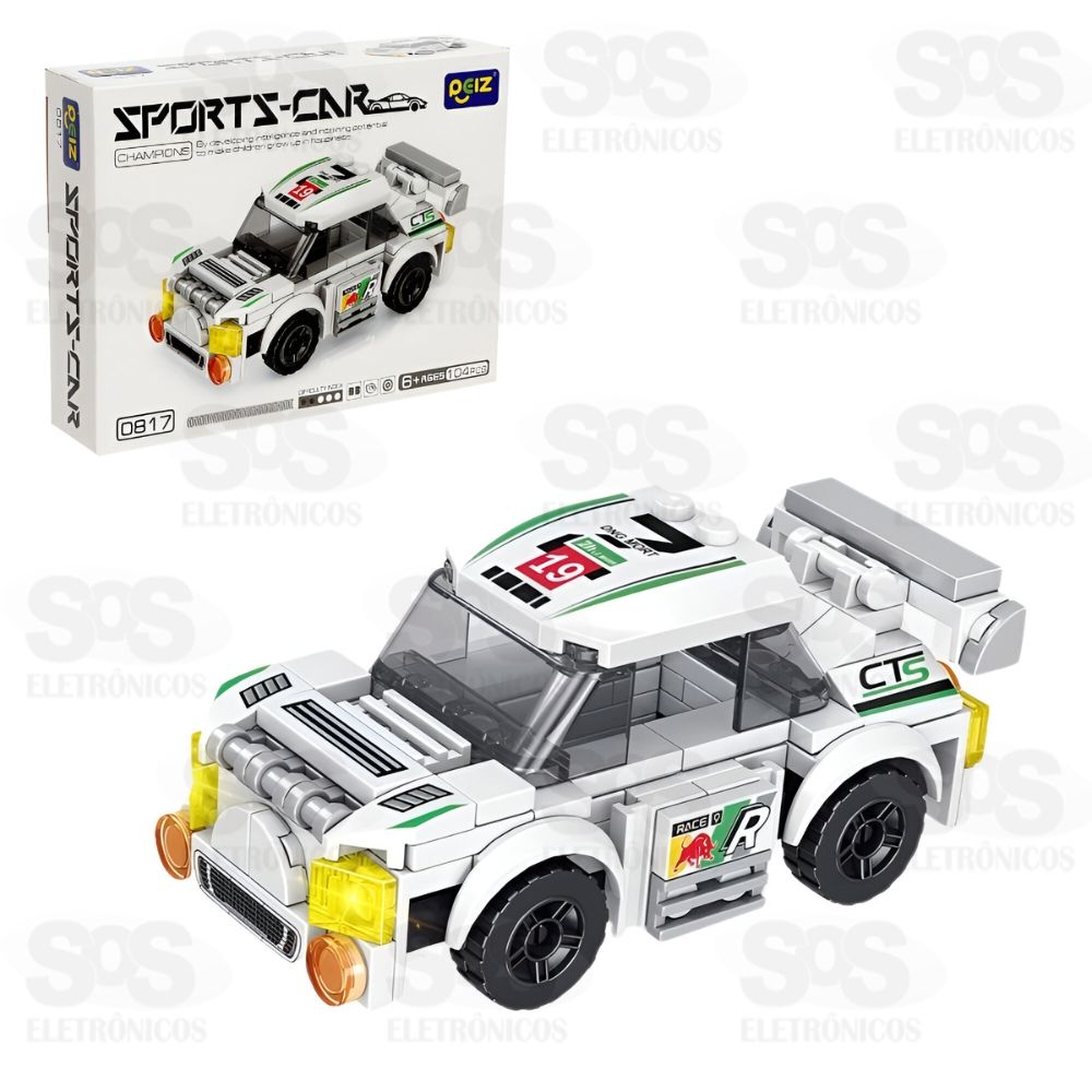 Bloco de Montar Sport Car Modelos Sortidos Toy King TK-AB7872