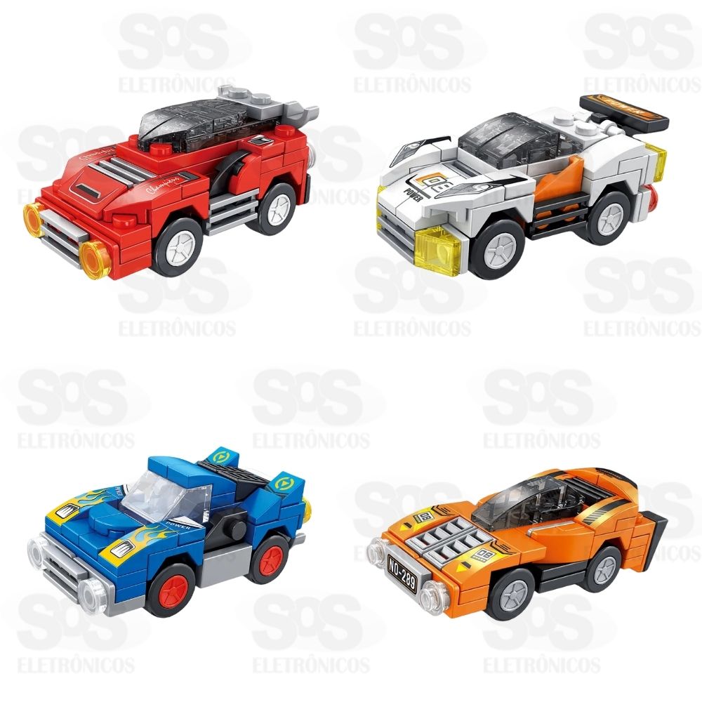 Bloco de Montar Sport Car Modelos Sortidos Toy King TK-AB7871