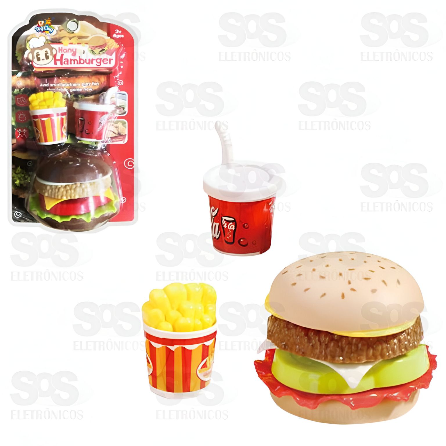 Kit Hambrguer Hora do Lanche Toy King TK-AB4756