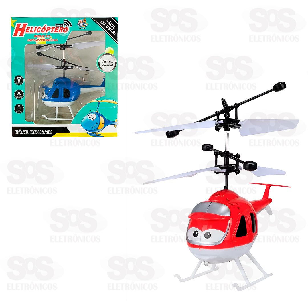 Brinquedo Helicptero Por Induo Com Luz Toy King TK-2387