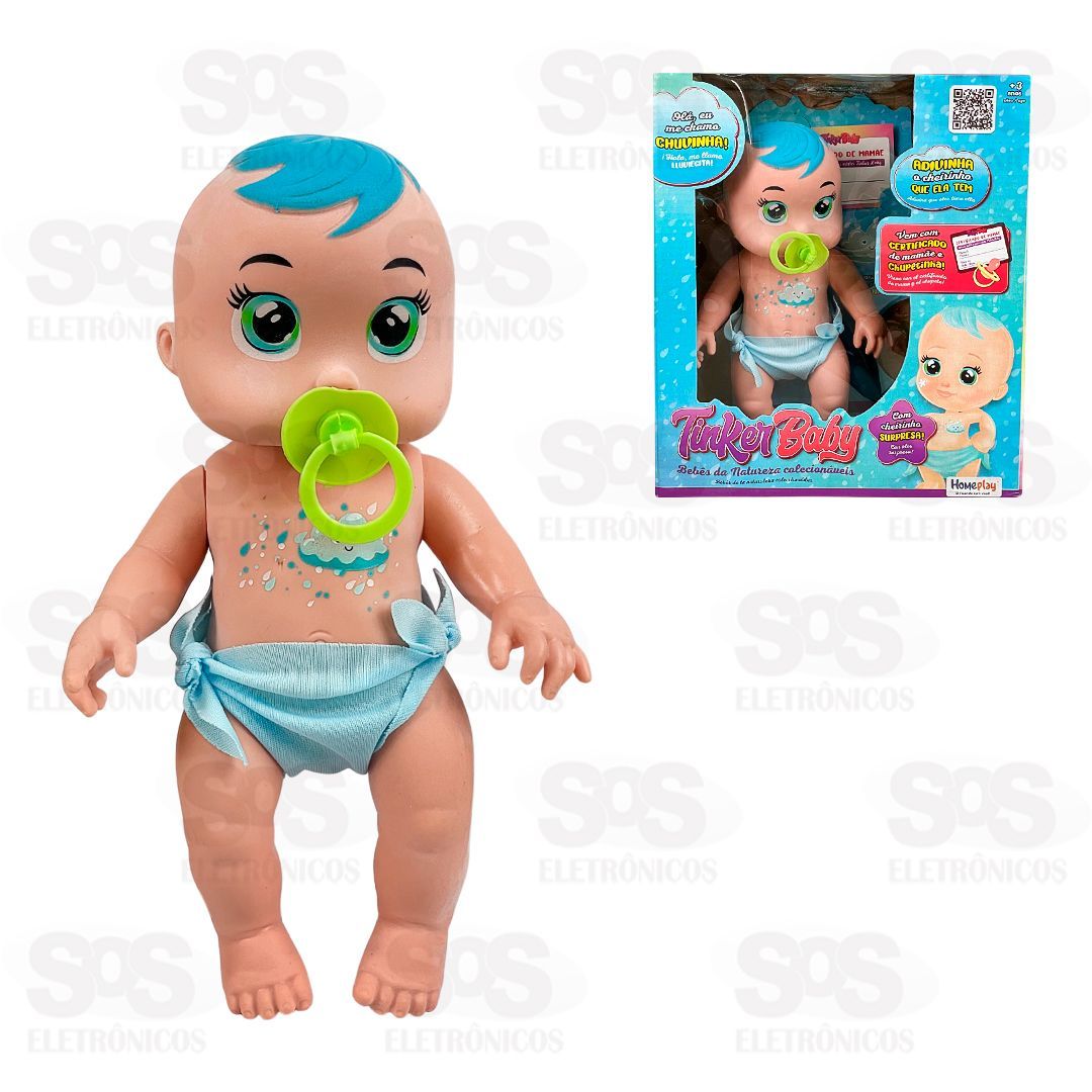 Boneca Tinker Baby da Natureza Com Cheirinho em Vinil Homeplay 