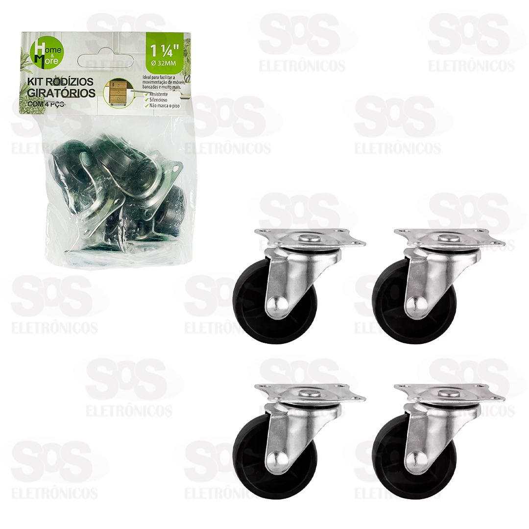 Kit de Rodzio Giratrio 32mm 4 Peas Home & More HM-233