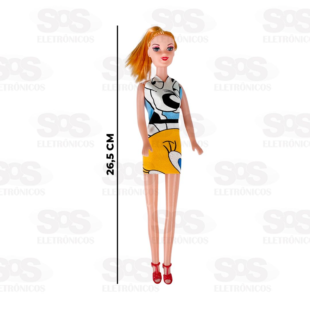 Boneca Articulada Safira Fashionista na Solapa Toy King TK-1940