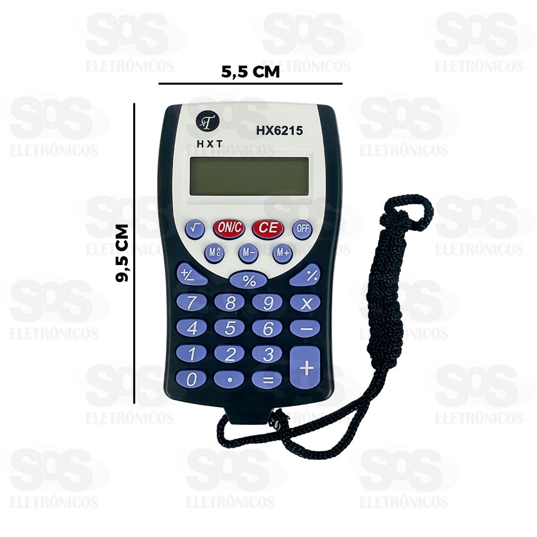 Mini Calculadora De Bolso 8 Dgitos Funes Bsicas HX6215