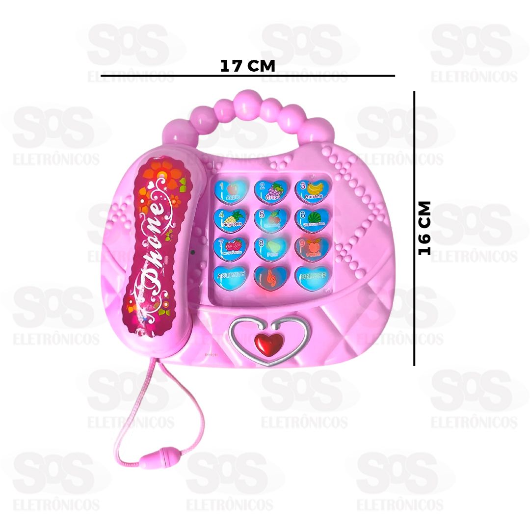 Telefone Infantil Musical Princesa Toy King TK-AB4409