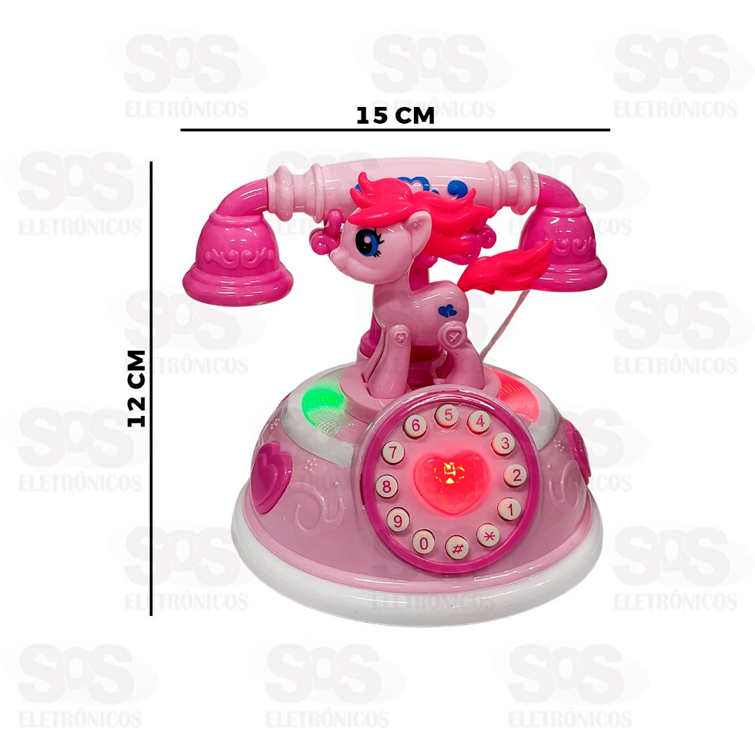 Telefone Infantil Clssico Unicrnio Toy King TK-AB3008