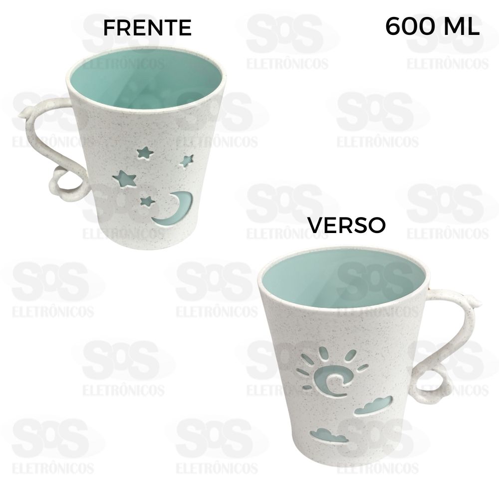 Caneca Plstico Estampas Sortidas 600ml Top til TOP1479