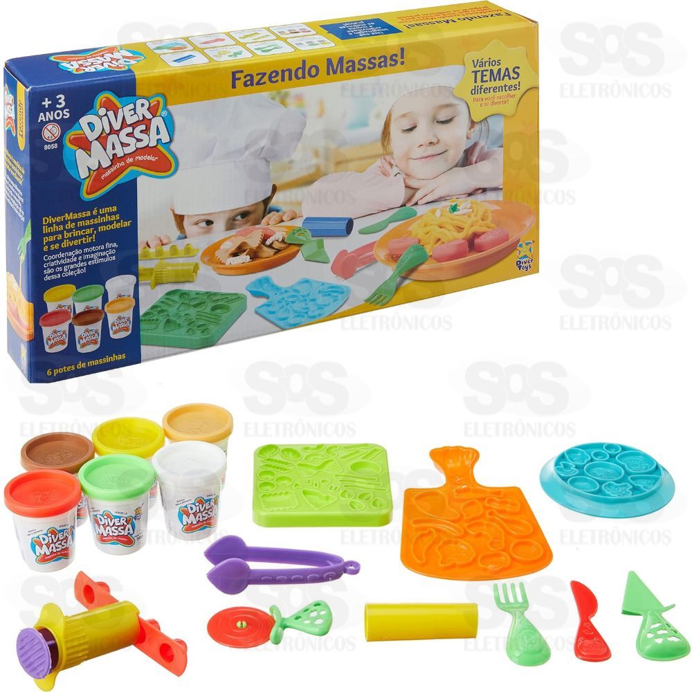 Massinha Fazendo Massa Macarro Divertoys 8058