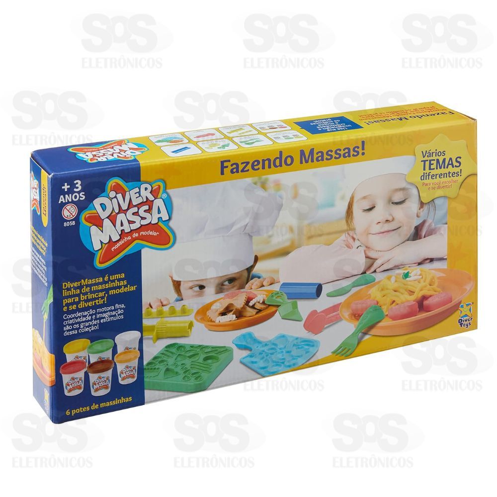 Massinha Fazendo Massa Macarro Divertoys 8058