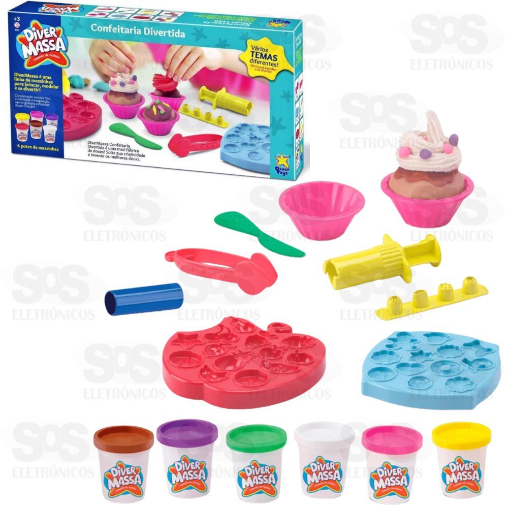 Massinha Confeitaria Divertida Divertoys 8060