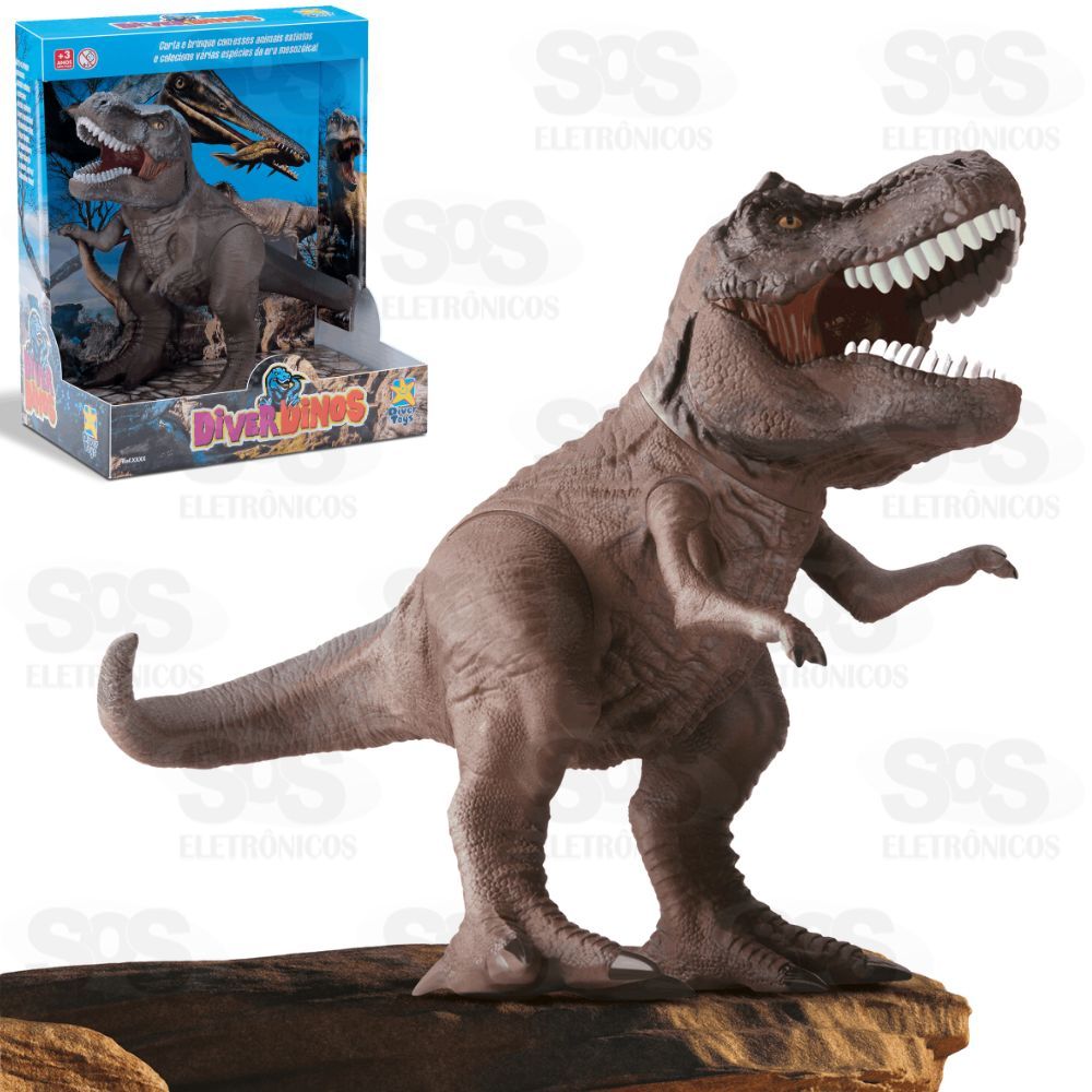 Dinossauro Articulado T-Rex Divertoys 8193