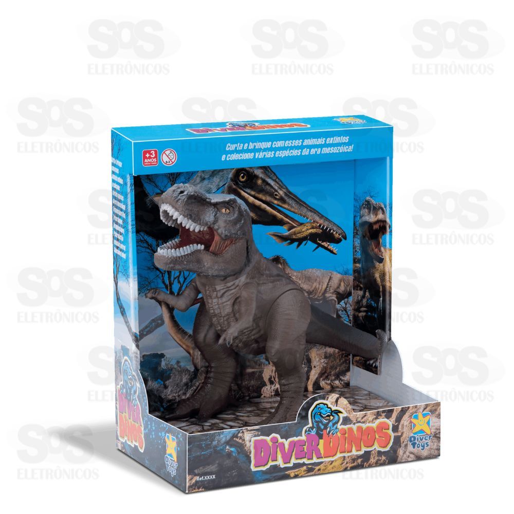 Dinossauro Articulado T-Rex Divertoys 8193